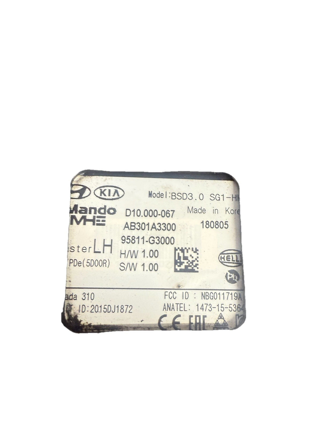 HYUNDAI I30 BLIND SPOT MONITOR SENSOR PD 03/2017-2024 95811-G3000 7241582